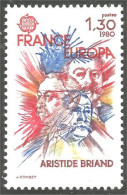 350 France Yv 2085 Aristide Briand Prix Nobel Paix Peace Prize MNH ** Neuf SC (2085-1c) - 1980