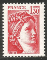 350 France Yv 2059 Sabine De Gandon 1 F 30 Rouge Red 1979 MNH ** Neuf SC (2059-1d) - Sonstige & Ohne Zuordnung