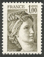 350 France Yv 2057 Sabine De Gandon 1 F Olive 1979 MNH ** Neuf SC (2057-1d) - Altri & Non Classificati