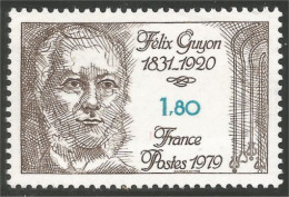 350 France Yv 2052 Félix Guyon Chirurgien Surgeon Urologie MNH ** Neuf SC (2052-1b) - Medicina