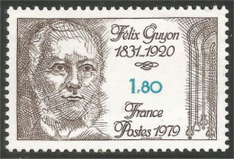 350 France Yv 2052 Félix Guyon Chirurgien Surgeon Urologie MNH ** Neuf SC (2052-1b) - Médecine