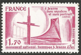 350 France Yv 2051 Monument Jeanne D'Arc Rouen MNH ** Neuf SC (2051-1c) - Christendom