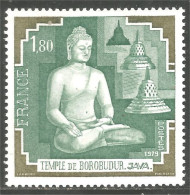 350 France Yv 2036 Temple Borobudur Java Bouddha Cloches Bells MNH ** Neuf SC (2036-1c) - Buddhism