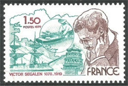 350 France Yv 2034 Victor Segalen Sinologue Linguiste Linguist Chinois Chinese MNH ** Neuf SC (2034-1f) - Onderzoekers