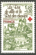 350 France Yv 2025 Croix-Rouge Red Cross Rat Raton Ratte Ratto Rodent MNH ** Neuf SC (2025-1b) - Roditori