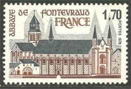 350 France Yv 2002 Abbaye Fontevraud Abbey MNH ** Neuf SC (2002-1b) - Kerken En Kathedralen