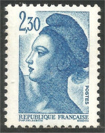 351 France Yv 2189 Liberté De Gandon 2 F 30 Bleu Blue MNH ** Neuf SC (2189-1b) - 1982-1990 Vrijheid Van Gandon