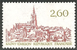 351 France Yv 2162 Église Saint Émilion Church MNH ** Neuf SC (2162-1b) - Iglesias Y Catedrales