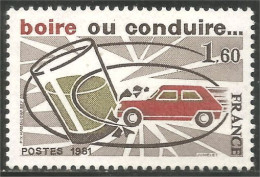 351 France Yv 2159 Boire Ou Conduire Drink Or Drive MNH ** Neuf SC (2159-1c) - Accidents & Sécurité Routière