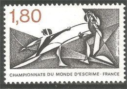 351 France Yv 2147 Escrime Fencing Fechten Esgrima Scherma MNH ** Neuf SC (2147-1c) - Andere & Zonder Classificatie