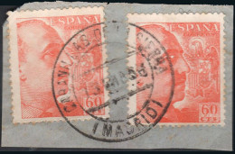 Madrid - Edi O 1054(2) - Fragmento Mat "Cabanillas De La Sierra" - Used Stamps