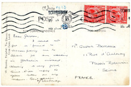 PERFIN GRANDE BRETAGNE CP 1923 SCARBOROUGH SUR TIMBRE PERFORE  PERFIN " L " VOIR LES SCANS - Storia Postale