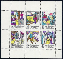 DDR, 1972, Michel-Nr. 1801-1806, Kleinbogen, **postfrisch - 1971-1980