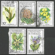 Trinidad & Tobago. 1983 Flowers.  5 Used Values To $1.50. SG 687etc. M4048 - Trinidad & Tobago (1962-...)
