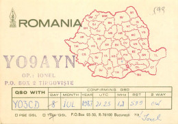 Romania Radio Amateur QSL Post Card Y03CD Y09AYN - Amateurfunk