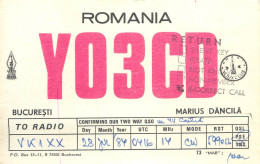 Romania Radio Amateur QSL Post Card Y03CD - Amateurfunk