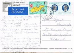 54745. Postal Aerea SARK (Guernsey) 1991. Stamp Alderney And Guernsey. The Town Church - Guernesey