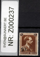 COB 570 * - Panneau 1 - Zegel 84 - Zwarte Vlek Op Revers - 1931-1960