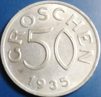 50 Groschen 1935 Autriche - Austria