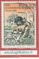 USATI ITALIA 1988 - Ref.0568 "HOMO AESEMIENSIS" 1 Val. - - 1981-90: Used