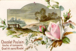 CHROMOS POULAIN - ROSE ET PAYSAGE - Poulain