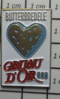 713c Pin's Pins / Beau Et Rare : ALIMENTATION / GRUAU D'OR 000 BUTTERBREDELE - Lebensmittel