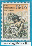 USATI ITALIA 1988 - Ref.0568A "HOMO AESEMIENSIS" 1 Val. - - 1981-90: Used