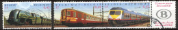 BE   2993 - 2995   Obl.   ---  Trains : Anniversaire De La SNCB - Usati