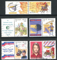 BE   2996 - 3000   Obl.   ---  Belgica 2001 : Postes Européennes - Gebruikt