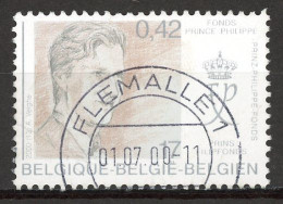 BE   2906   Obl.   ---   Fonds Prince Philippe  --  Oblitération Centrale Flémalle - Used Stamps