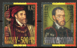 BE   2887 - 2888   Obl.   ---   500 Ans De La Naisssance De Charles-Quint - Used Stamps