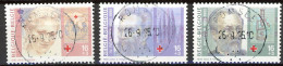 BE   2612 - 2614  Obl.   ---  Croix Rouge De Belgique  --  Oblitérations Centrales Romsée - Used Stamps