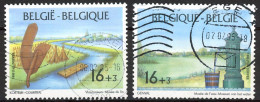 BE   2582 - 2583  Obl.   ---   Promotion De La Philatélie - Used Stamps
