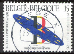 BE   2519   Obl.   ---   Présidence Belge De La Communauté Européenne --  Oblitération Aubel - Used Stamps