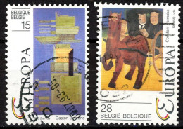 BE   2501 - 2502   Obl.   ---   Europa : Art Contemporain - Used Stamps