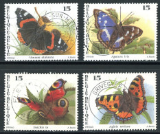 BE   2503 - 2506   Obl.   ---   Nature : Papillons - Gebraucht