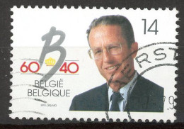 BE   2415   Obl.   ---  Anniversaire Et Règne S.M. Le Roi Baudouin  --  Oblitération Herstal - Used Stamps
