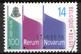 BE   2408   Obl.   ---  Anniversaire : Rerum Novarum - Usados