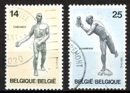 BE   2400 - 2401   Obl.   ---   Sculptures Belges - Gebruikt