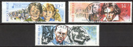 BE   2387 - 2389   Obl.   ---   Culturelle  --  Superbes Oblitérations Centrales Beyne-Heusay - Used Stamps