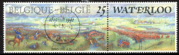 BE   2376   Obl.   ---   Bataille De Waterloo  --  Oblitérations Centrale Romsée - Used Stamps