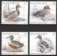 BE   2332 - 2335   Obl.   ---  Nature : Canards  --  Timbres Du Carnet B19 - Gebruikt