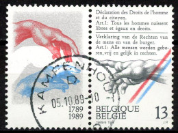 BE   2327   Obl.   ---  Déclaration Des Droits De L'homme  --  Oblitération Centrale Kampenhout - Used Stamps