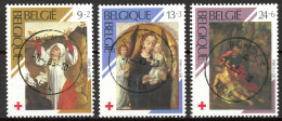 BE   2312 - 2314   Obl.   --- Croix Rouge : Tableaux  --  Belles Oblitérations Centrales Romsée - Usados