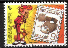 BE   2302   Obl.   ---  Philatélie De La Jeunesse : Anniversaire Journal Spirou - Gebraucht