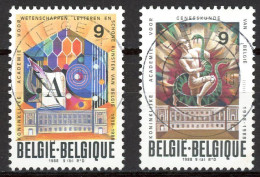 BE   2296 - 2297   Obl.   ---   Académie Royale  --  Oblitérations Centrales Liège - Used Stamps