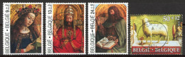 BE   2205 - 2208   Obl.   ---   Adoration Agneau Mystique   --   Superbes Oblitération Centrales Romsée - Used Stamps