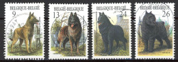 BE   2213 - 2216   Obl.   ---   Races Canines Belges  --  Oblitérations Centrales - Used Stamps