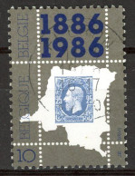 BE   2199   Obl.   ---   Anniversaire Timbre Congo  --  Oblitération Centrale Fléron - Used Stamps