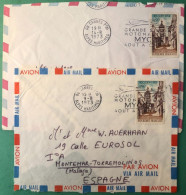 France, 2 Enveloppes, De CANNES 1973 Pour L'Espagne - (A1184) - 1961-....